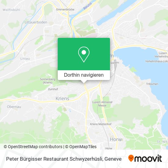 Peter Bürgisser Restaurant Schwyzerhüsli Karte