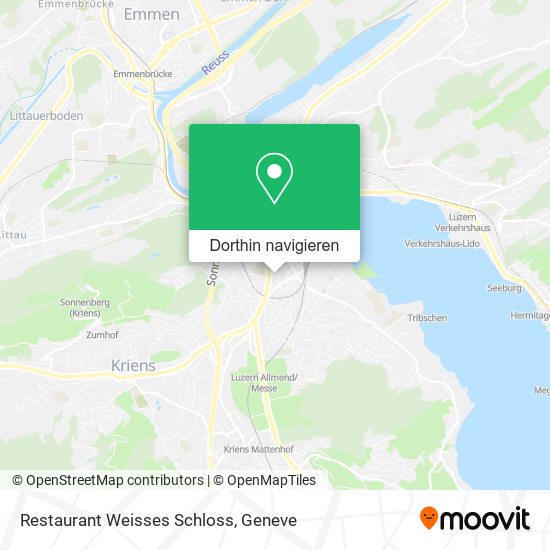 Restaurant Weisses Schloss Karte