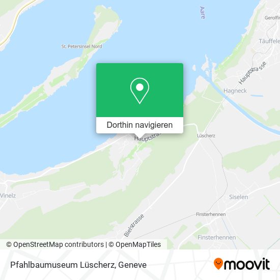 Pfahlbaumuseum Lüscherz Karte