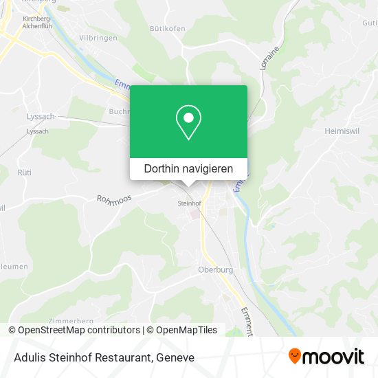 Adulis Steinhof Restaurant Karte