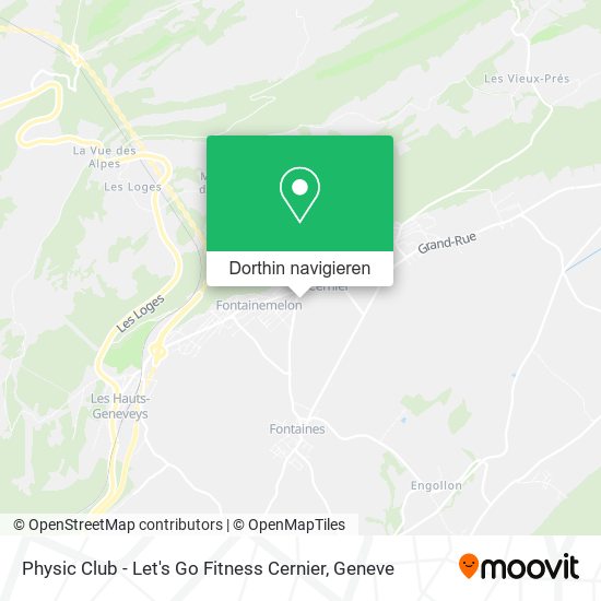 Physic Club - Let's Go Fitness Cernier Karte