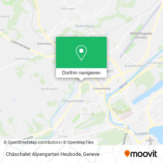 Chäschalet Alpengarten Heubode Karte