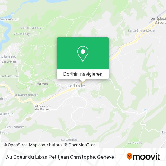 Au Coeur du Liban Petitjean Christophe Karte