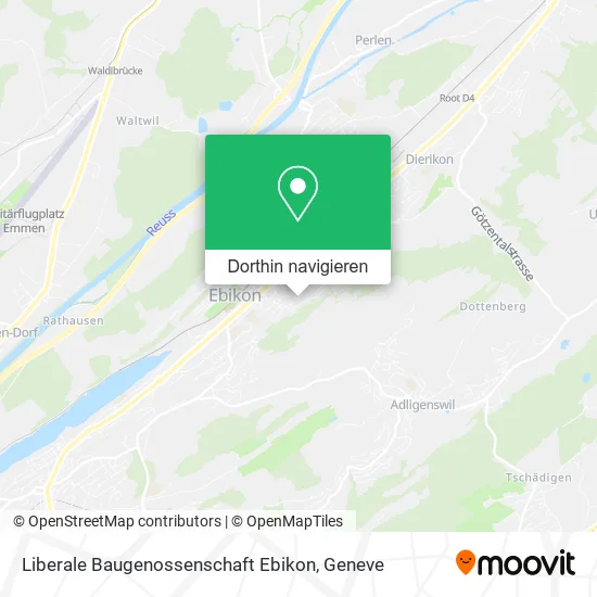 Liberale Baugenossenschaft Ebikon Karte