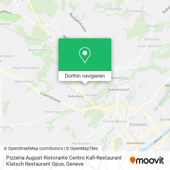 Pizzeria August Ristorante Centro Kafi-Restaurant Klatsch Restaurant Opus Karte