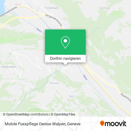 Mobile Fusspflege Denise Walpen Karte