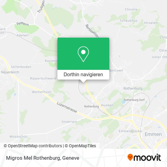 Migros Mel Rothenburg Karte