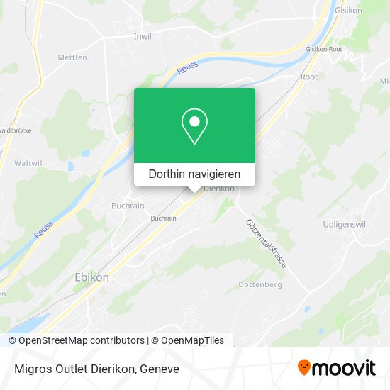 Migros Outlet Dierikon Karte