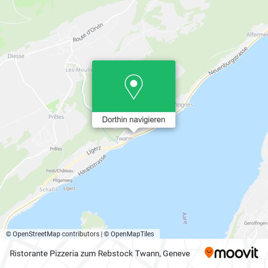 Ristorante Pizzeria zum Rebstock Twann Karte