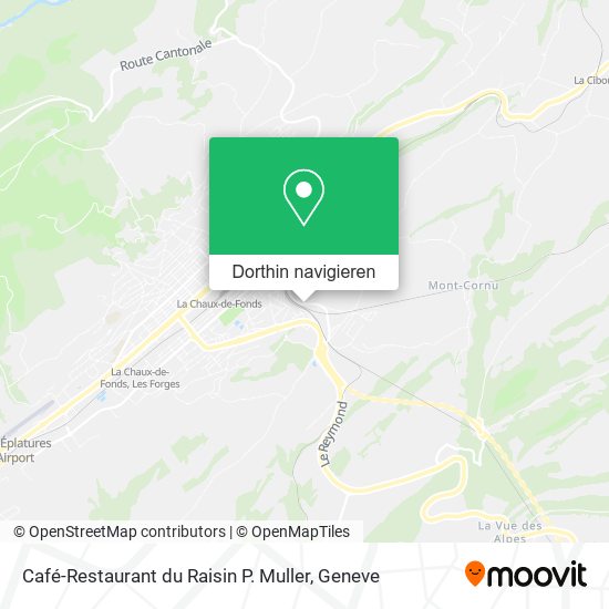Café-Restaurant du Raisin P. Muller Karte