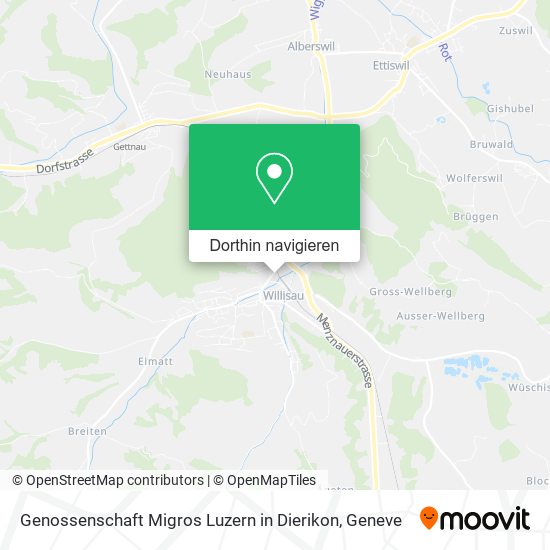 Genossenschaft Migros Luzern in Dierikon Karte