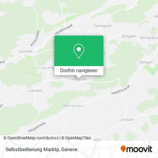 Selbstbedienung Marktp Karte