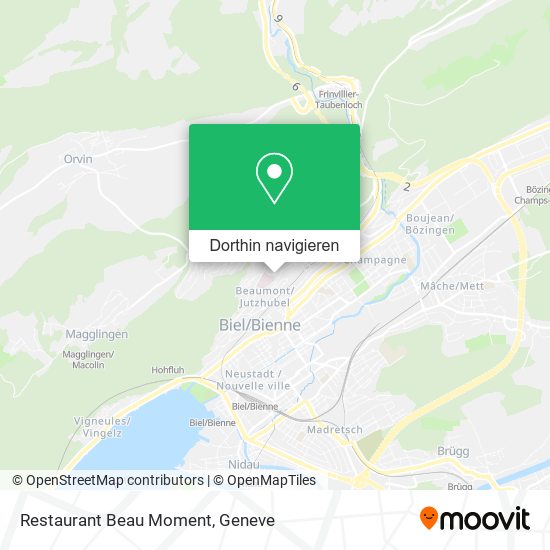 Restaurant Beau Moment Karte
