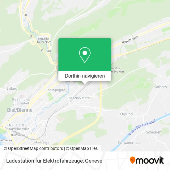 Ladestation für Elektrofahrzeuge Karte