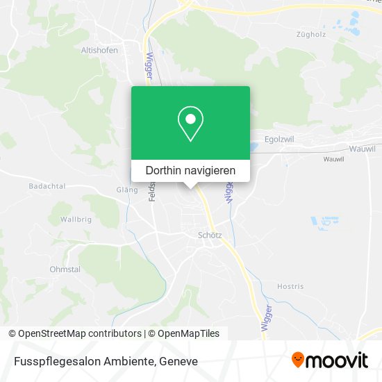 Fusspflegesalon Ambiente Karte