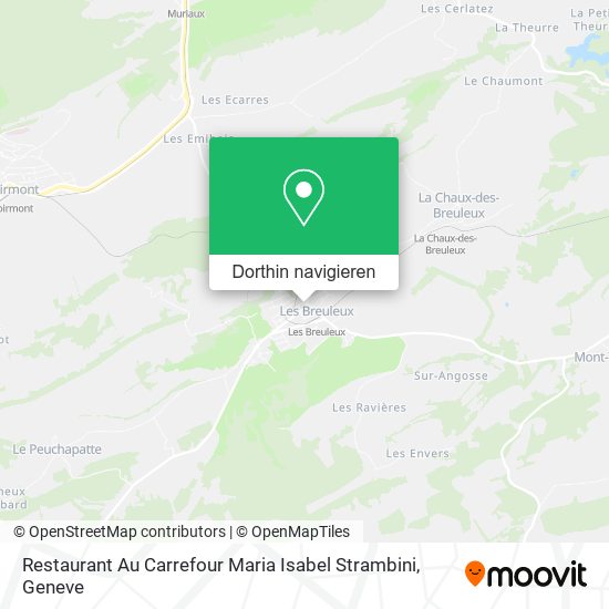 Restaurant Au Carrefour Maria Isabel Strambini Karte
