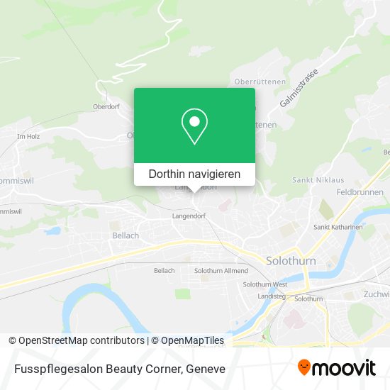 Fusspflegesalon Beauty Corner Karte