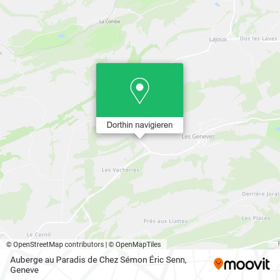 Auberge au Paradis de Chez Sémon Éric Senn Karte