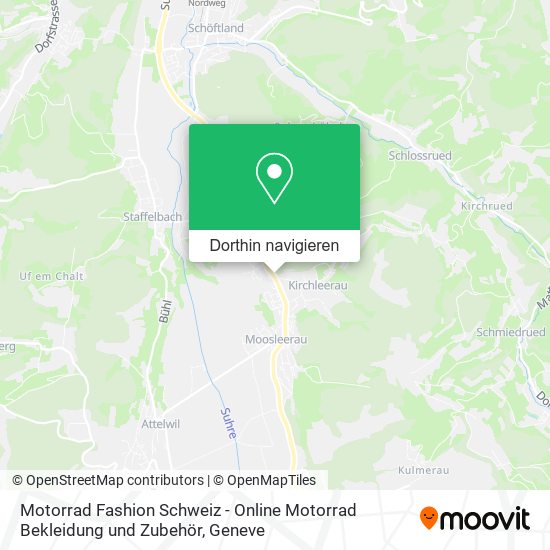 Motorrad Fashion Schweiz - Online Motorrad Bekleidung und Zubehör Karte