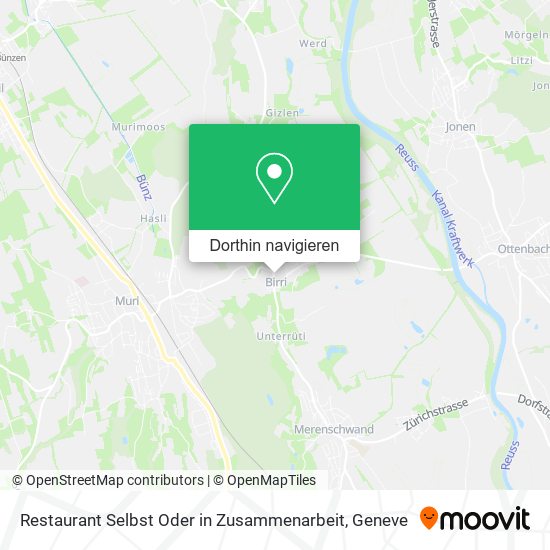 Restaurant Selbst Oder in Zusammenarbeit Karte