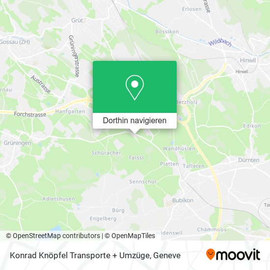 Konrad Knöpfel Transporte + Umzüge Karte