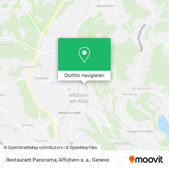 Restaurant Panorama, Affoltern a. a. Karte