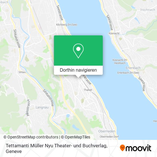 Tettamanti Müller Nyu Theater- und Buchverlag Karte
