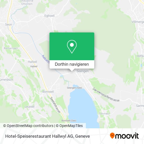 Hotel-Speiserestaurant Hallwyl AG Karte