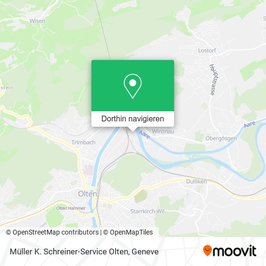 Müller K. Schreiner-Service Olten Karte