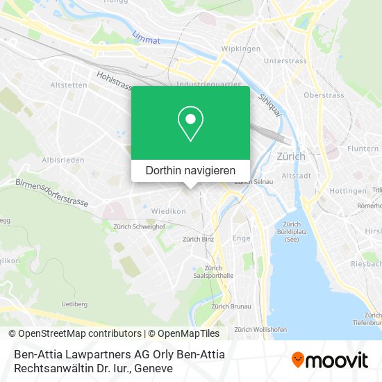 Ben-Attia Lawpartners AG Orly Ben-Attia Rechtsanwältin Dr. Iur. Karte