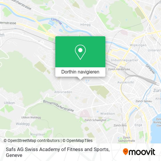 Safs AG Swiss Academy of Fitness and Sports Karte