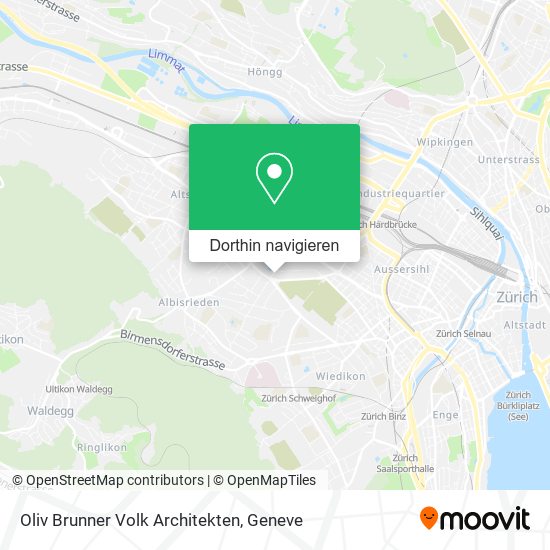 Oliv Brunner Volk Architekten Karte