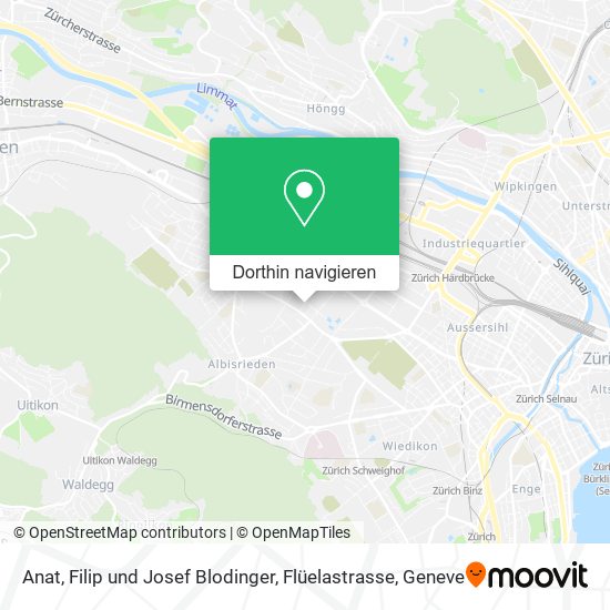 Anat, Filip und Josef Blodinger, Flüelastrasse Karte