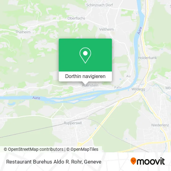 Restaurant Burehus Aldo R. Rohr Karte
