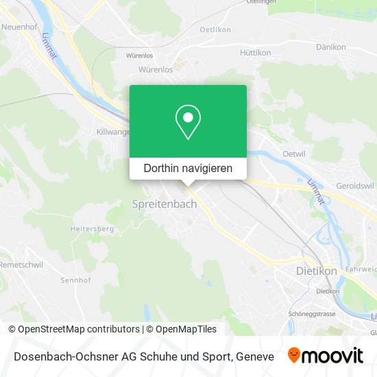 Dosenbach-Ochsner AG Schuhe und Sport Karte