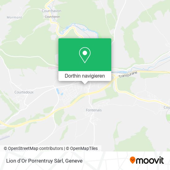 Lion d'Or Porrentruy Sàrl Karte