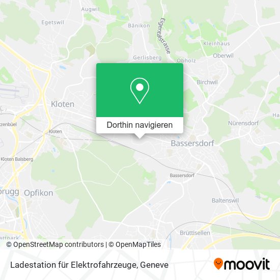Ladestation für Elektrofahrzeuge Karte