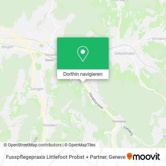 Fusspflegepraxis Littlefoot Probst + Partner Karte