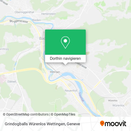 Grindogballs Würenlos Wettingen Karte