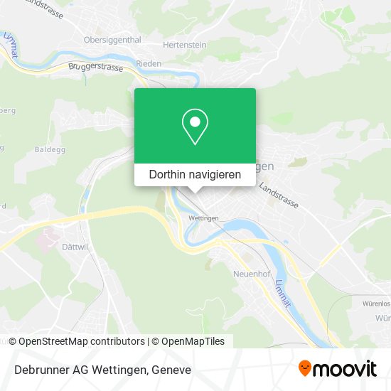 Debrunner AG Wettingen Karte