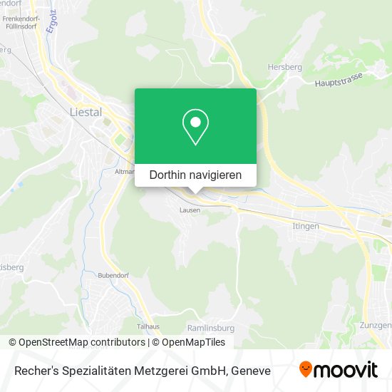 Recher's Spezialitäten Metzgerei GmbH Karte