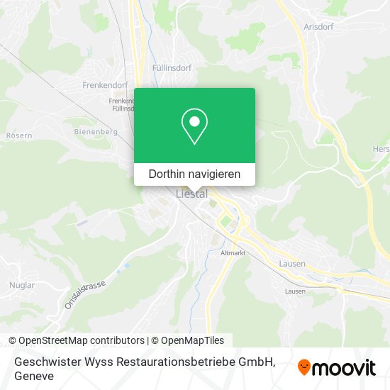 Geschwister Wyss Restaurationsbetriebe GmbH Karte