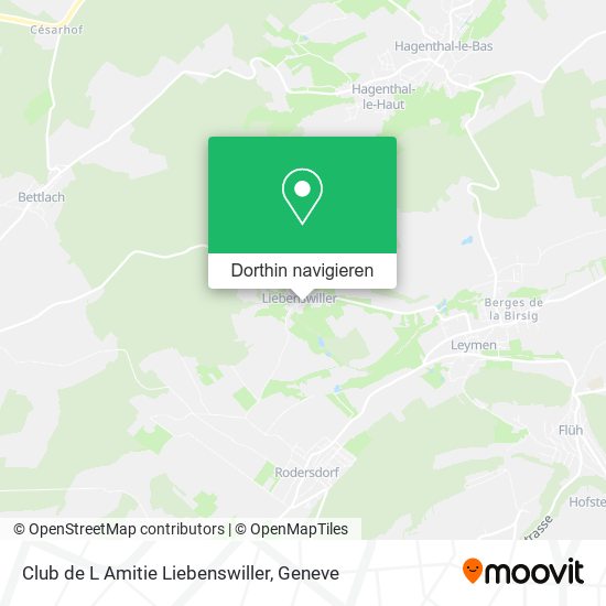 Club de L Amitie Liebenswiller Karte