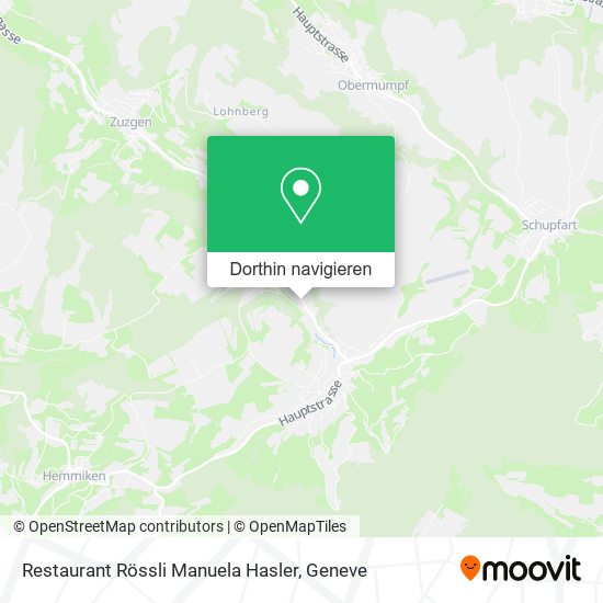 Restaurant Rössli Manuela Hasler Karte