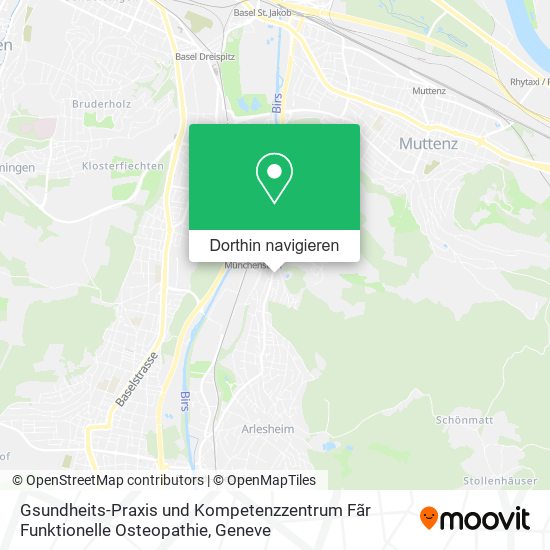 Gsundheits-Praxis und Kompetenzzentrum Fãr Funktionelle Osteopathie Karte