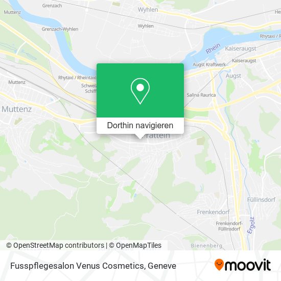 Fusspflegesalon Venus Cosmetics Karte
