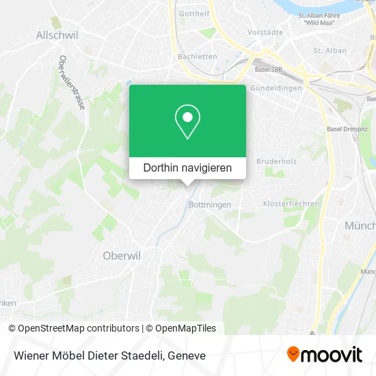 Wiener Möbel Dieter Staedeli Karte