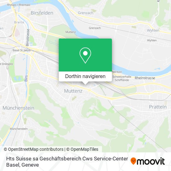 Hts Suisse sa Geschäftsbereich Cws Service-Center Basel Karte