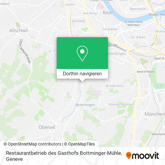 Restaurantbetrieb des Gasthofs Bottminger-Mühle Karte