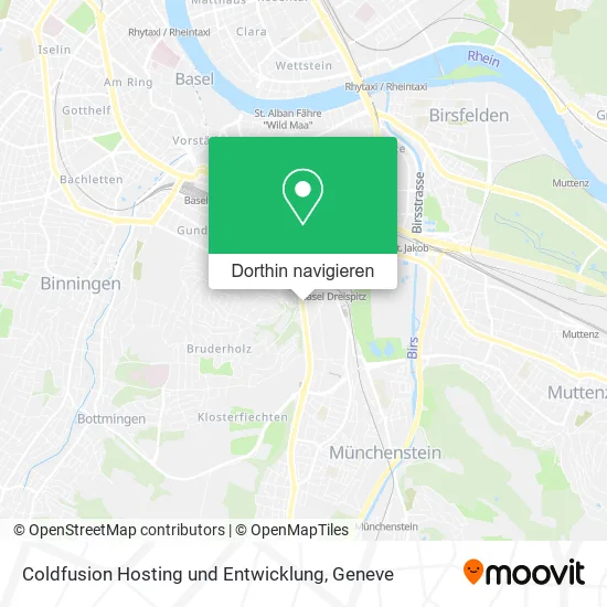 Coldfusion Hosting und Entwicklung Karte